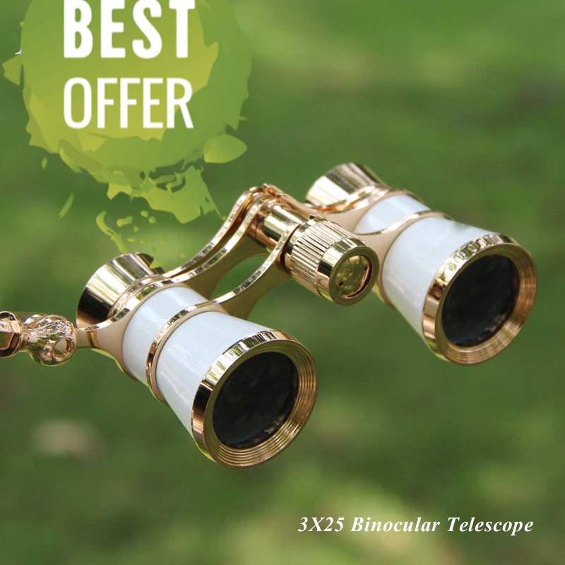 Binokulární dalekohled s rukojetí do divadla na operu či na koňské dostihy - ve 4 barvách